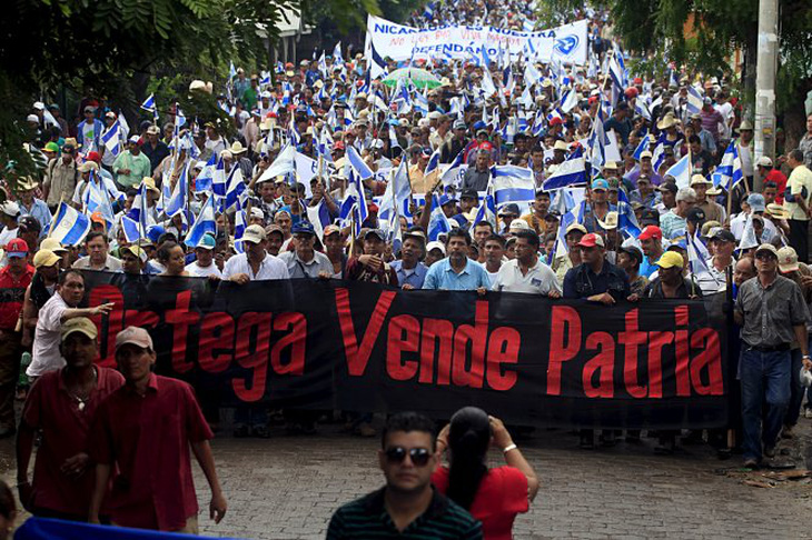 Dân Nicaragua phản đối kênh đào do Trung Quốc xây dựng