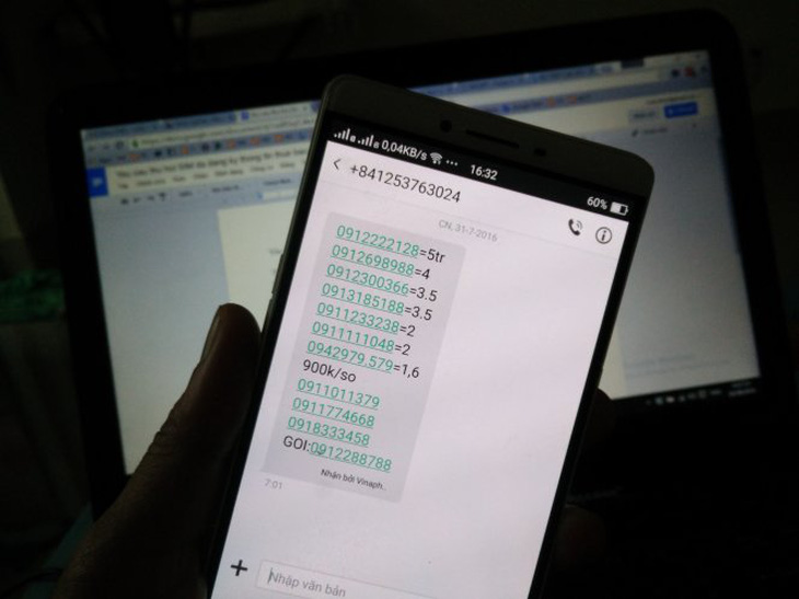 ​Cắt hơn 600 số điện thoại phát tán tin nhắn rác