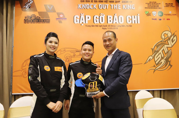 Quang Hải là VĐV danh dự của Giải đua xe KOK 2018