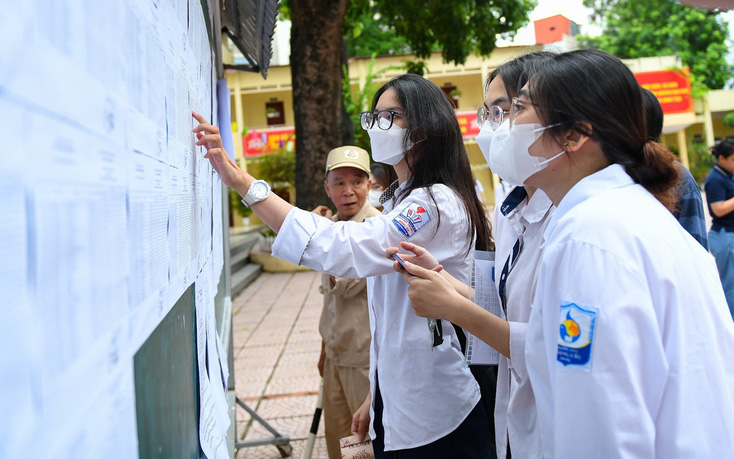 Thí sinh dự thi tốt nghiệp THPT năm 2023 - Ảnh: NAM TRẦN