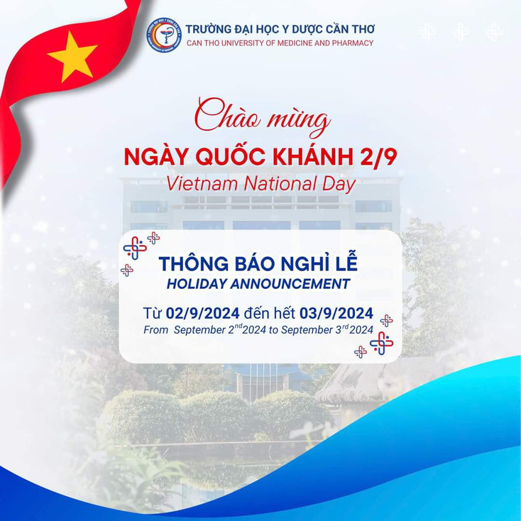 Các trường đại học thông báo nghỉ lễ 2-9 ra sao?- Ảnh 2.