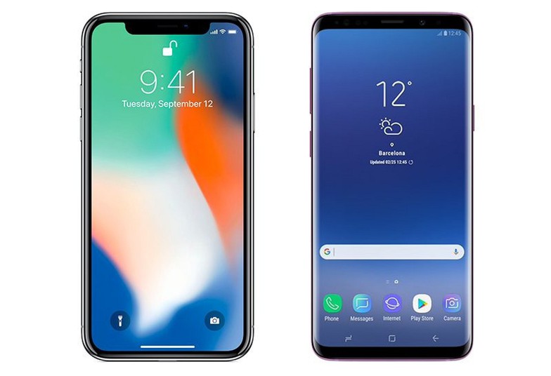 Đặt lên bàn cân Galaxy S9/S9+ và iPhone X - Ảnh 1. Đặt lên bàn cân Galaxy S9/S9+ và iPhone X - Ảnh 1.