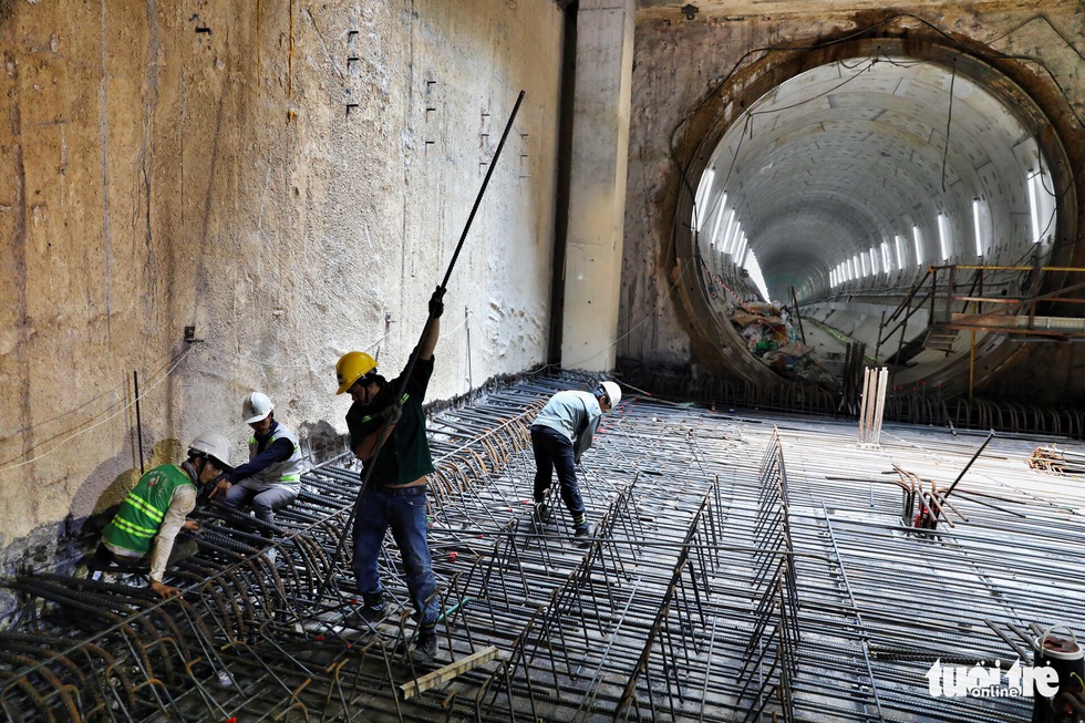 Ngắm đường hầm metro thứ 2 sắp hoàn thành dưới lòng đất - Ảnh 13. Ngắm đường hầm metro thứ 2 sắp hoàn thành dưới lòng đất - Ảnh 13.