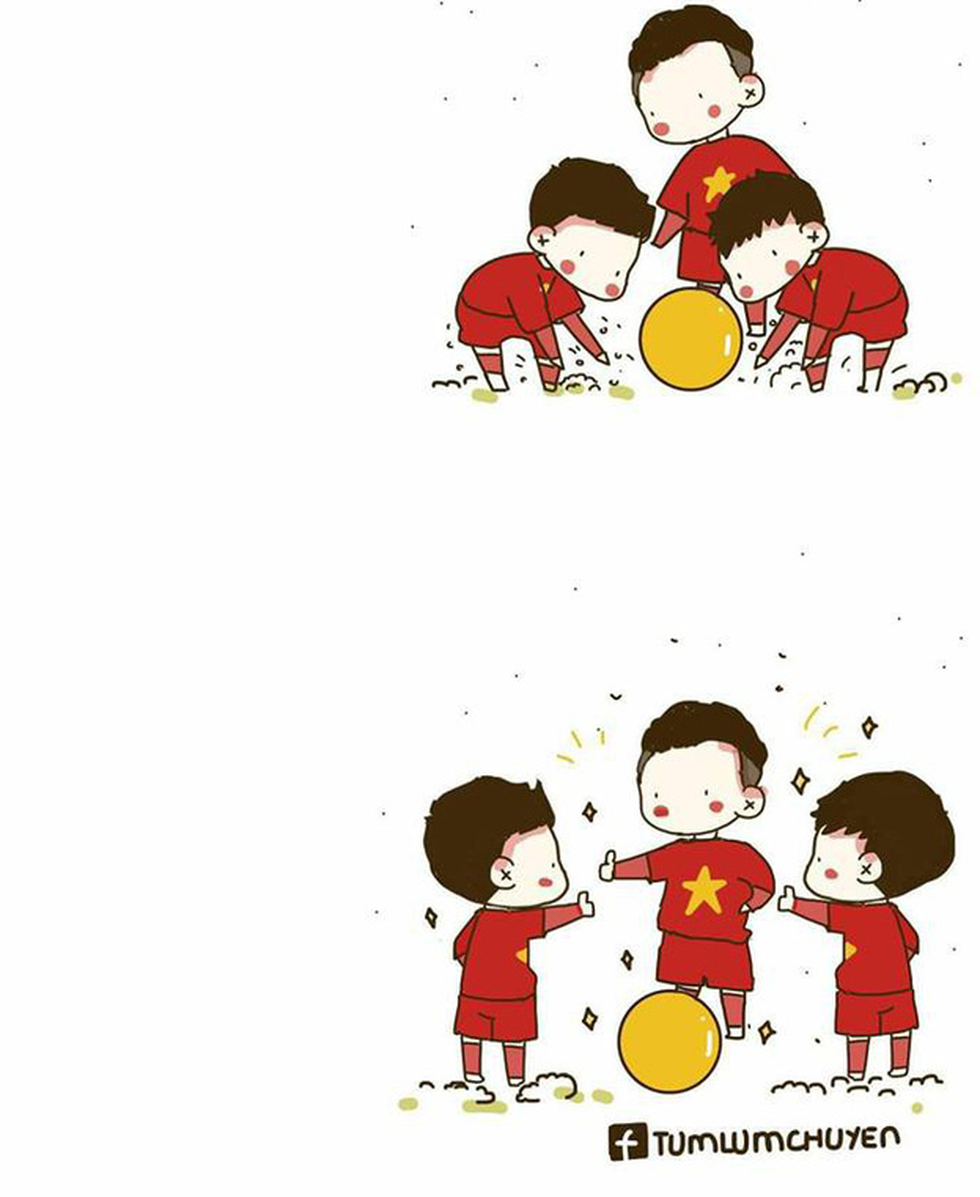 Loạt hình vẽ đáng yêu về hành trình đáng nhớ của U23 Việt Nam - Ảnh 8. Loạt hình vẽ đáng yêu về hành trình đáng nhớ của U23 Việt Nam - Ảnh 8.