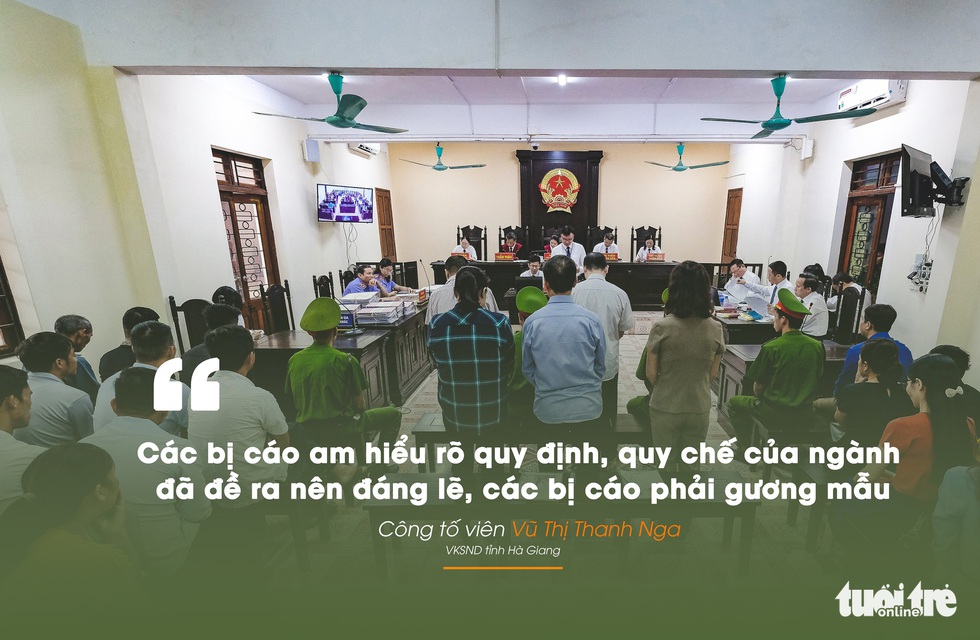 Những câu nói nổi bật trong xét xử vụ án nâng điểm thi Hà Giang - Ảnh 1. Những câu nói nổi bật trong xét xử vụ án nâng điểm thi Hà Giang - Ảnh 1.