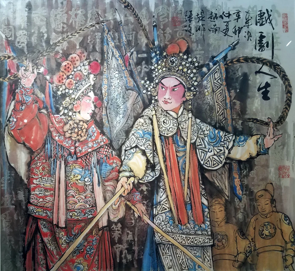 Hẻm Sài Gòn, bến Bình Đông và biển đảo vào tranh thủy mặc - Ảnh 11. Hẻm Sài Gòn, bến Bình Đông và biển đảo vào tranh thủy mặc - Ảnh 11.