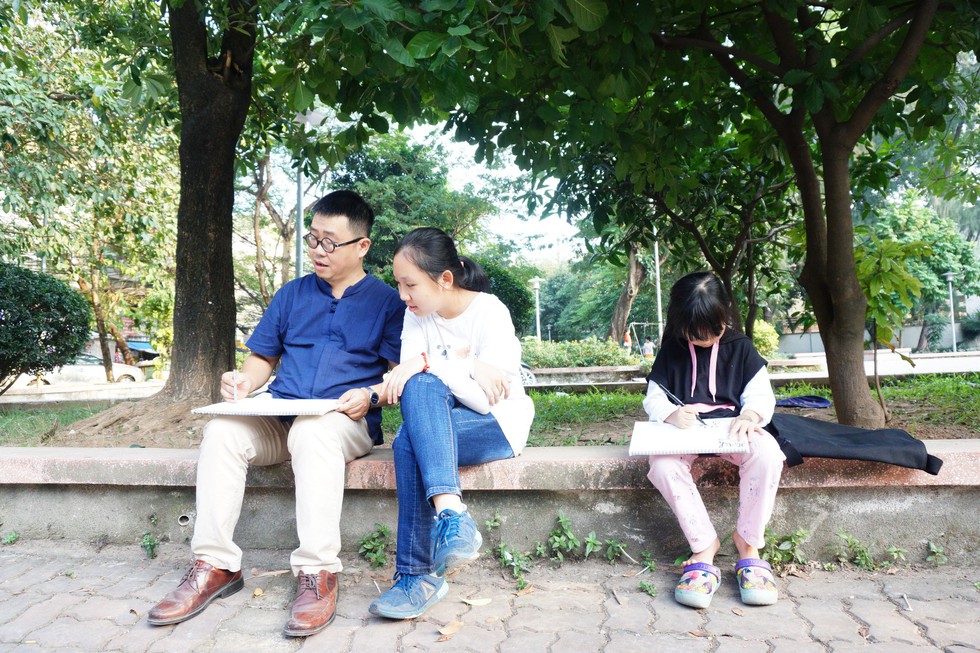 Ký họa đô thị Hà Nội: Những người vẽ bằng tình yêu... - Ảnh 10. Ký họa đô thị Hà Nội: Những người vẽ bằng tình yêu... - Ảnh 10.