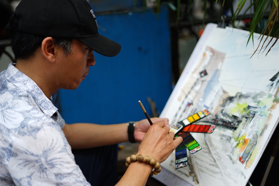 Ký họa đô thị Hà Nội: Những người vẽ bằng tình yêu... - Ảnh 14. Ký họa đô thị Hà Nội: Những người vẽ bằng tình yêu... - Ảnh 14.