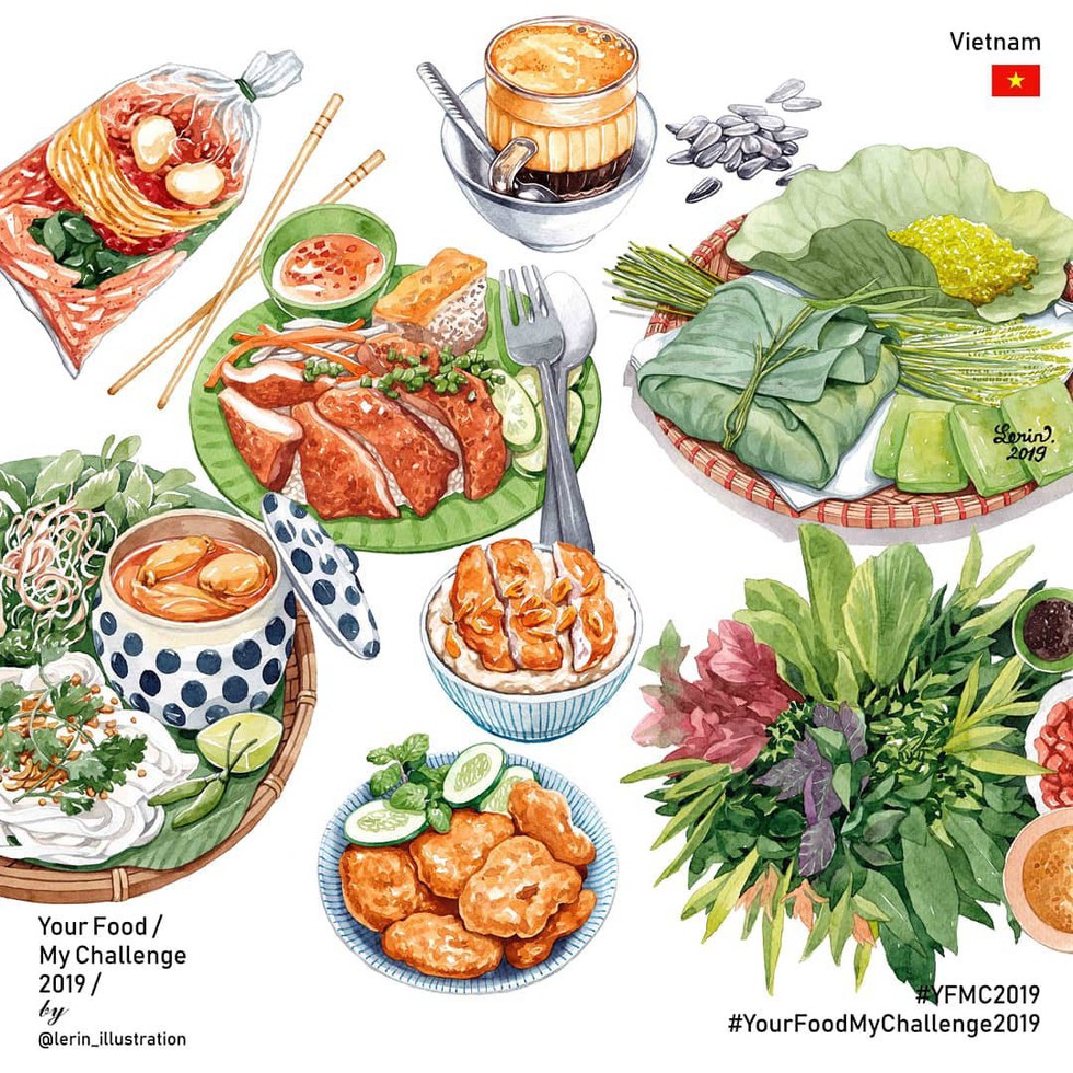 Chết thèm với thế giới món ăn trên tranh của chàng trai Việt - Ảnh 8. Chết thèm với thế giới món ăn trên tranh của chàng trai Việt - Ảnh 8.