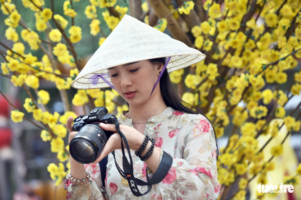 Đường hoa mai, phố ông đồ hút khách ở Lễ hội Tết Việt - Ảnh 10. Đường hoa mai, phố ông đồ hút khách ở Lễ hội Tết Việt - Ảnh 10.