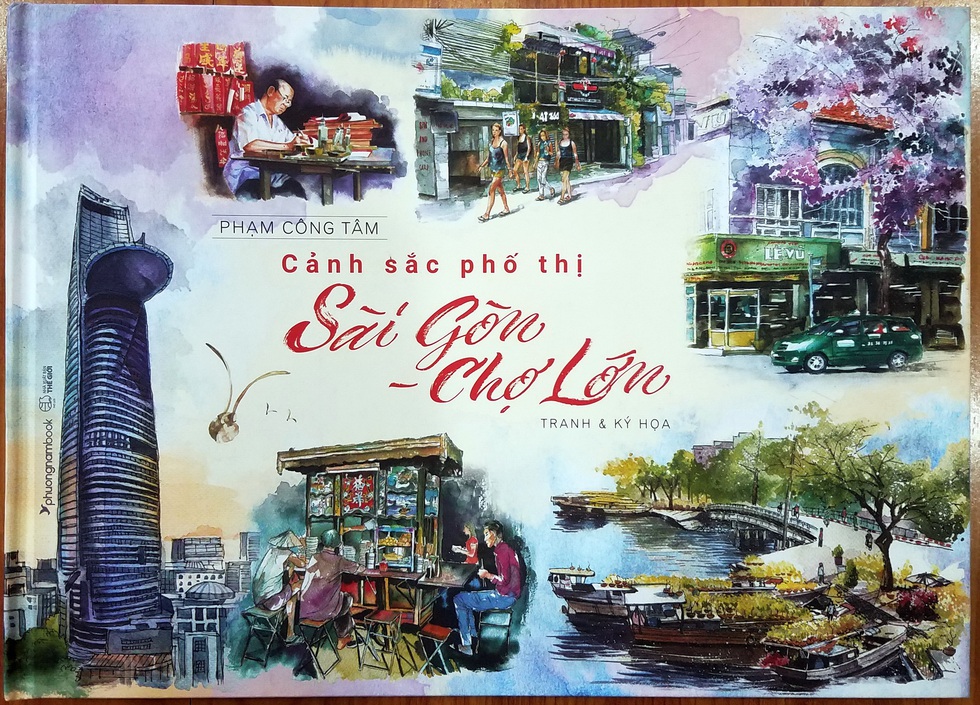 Dạo phố Sài Gòn qua tranh và ký họa của Phạm Công Tâm - Ảnh 1. Dạo phố Sài Gòn qua tranh và ký họa của Phạm Công Tâm - Ảnh 1.