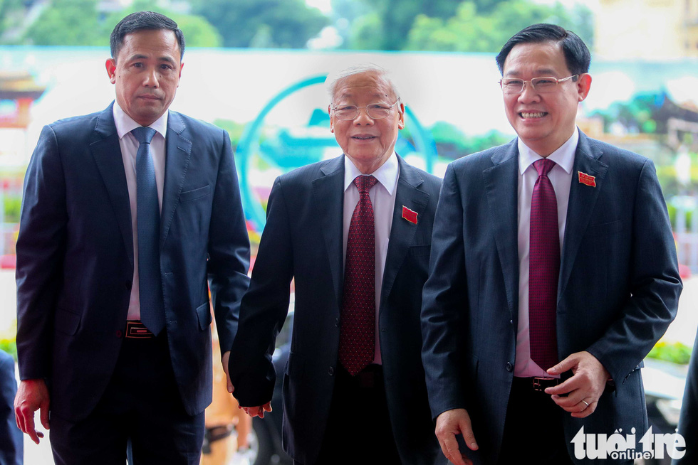 Secretary General and President of State Nguyen Phu Trong attended and led the Hanoi Party Congress - Photo 1.