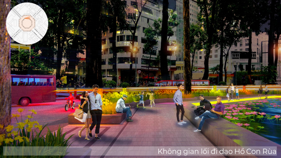 Ngắm khu vực hồ Con Rùa dự kiến cải tạo thành phố đi bộ - Ảnh 8. Ngắm khu vực hồ Con Rùa dự kiến cải tạo thành phố đi bộ - Ảnh 8.
