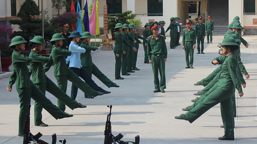 Xinh tươi ở quân trường - Ảnh 2. Xinh tươi ở quân trường - Ảnh 2.