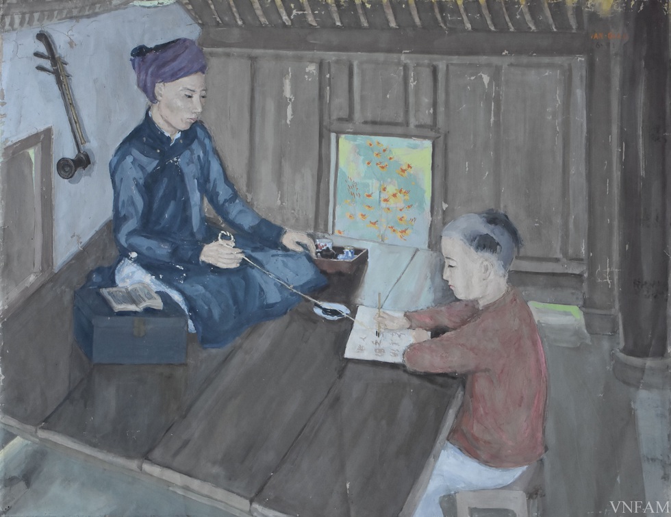 Ngắm tranh Bác Hồ của các danh họa Trần Văn Cẩn, Dương Bích Liên, Lê Bá Đảng - Ảnh 4. Ngắm tranh Bác Hồ của các danh họa Trần Văn Cẩn, Dương Bích Liên, Lê Bá Đảng - Ảnh 4.
