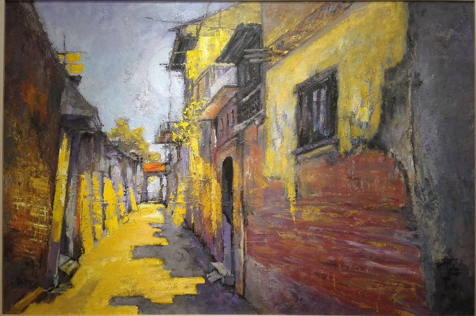 Chiêm ngắm ngôi làng nhiều biệt thự cổ của Hà Nội qua tranh vẽ - Ảnh 3. Chiêm ngắm ngôi làng nhiều biệt thự cổ của Hà Nội qua tranh vẽ - Ảnh 3.