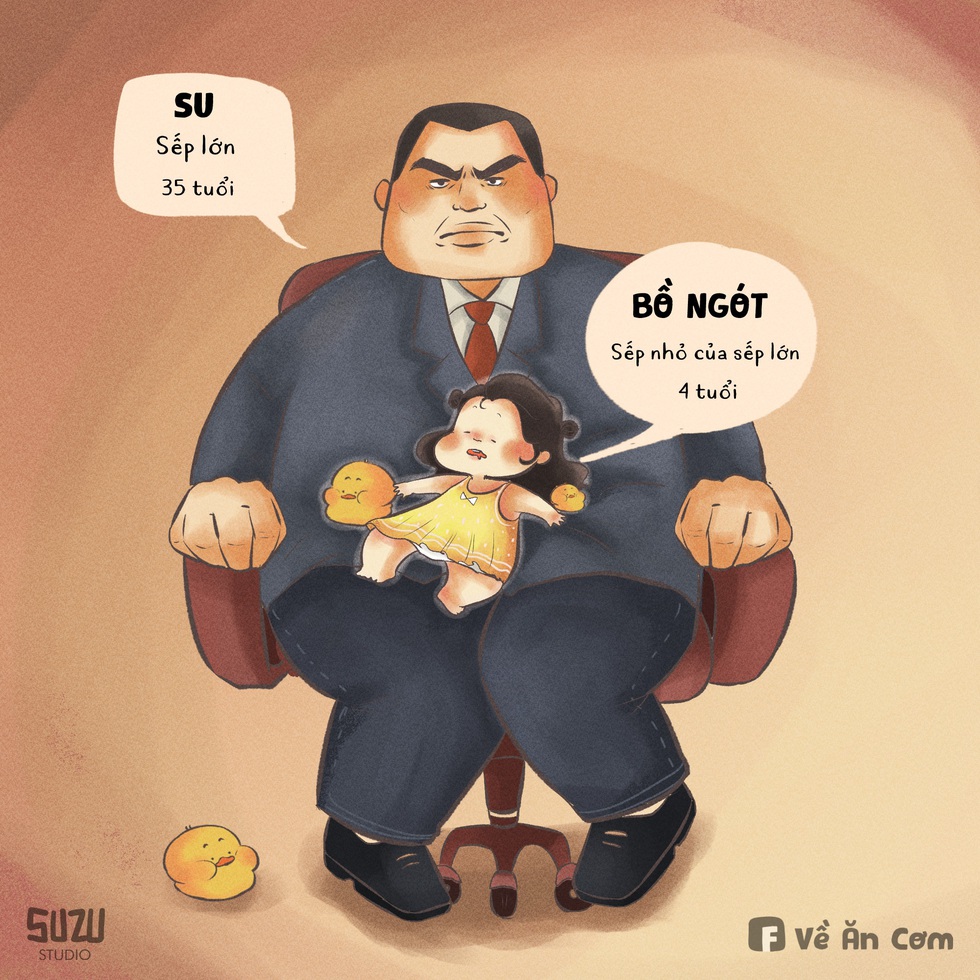 Về ăn cơm: Tình cảm gia đình sau loạt tranh ông bố mập và cô con gái nhỏ - Ảnh 3. Về ăn cơm: Tình cảm gia đình sau loạt tranh ông bố mập và cô con gái nhỏ - Ảnh 3.