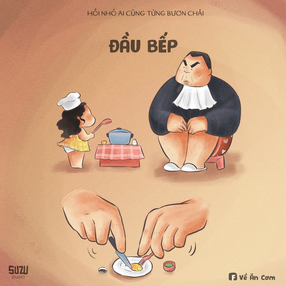 Về ăn cơm: Tình cảm gia đình sau loạt tranh ông bố mập và cô con gái nhỏ - Ảnh 4. Về ăn cơm: Tình cảm gia đình sau loạt tranh ông bố mập và cô con gái nhỏ - Ảnh 4.