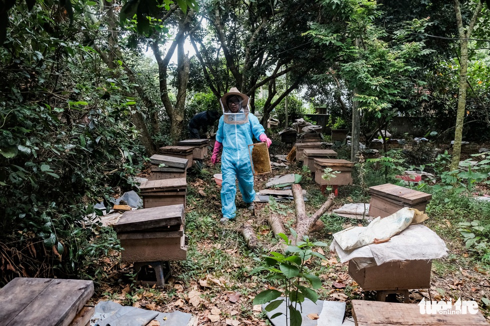 Một ngày theo chân gia đình gần 30 năm nuôi ong lấy mật - Ảnh 6. Một ngày theo chân gia đình gần 30 năm nuôi ong lấy mật - Ảnh 6.