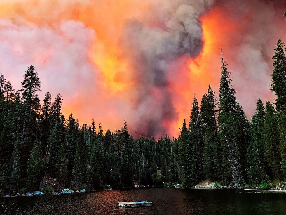 Bang California ban bố tình trạng khẩn cấp tại 5 quận vì cháy rừng - Ảnh 1.