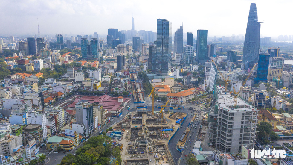 Cận cảnh nhà ga metro Bến Thành sâu 32m trong lòng đất - Ảnh 2.