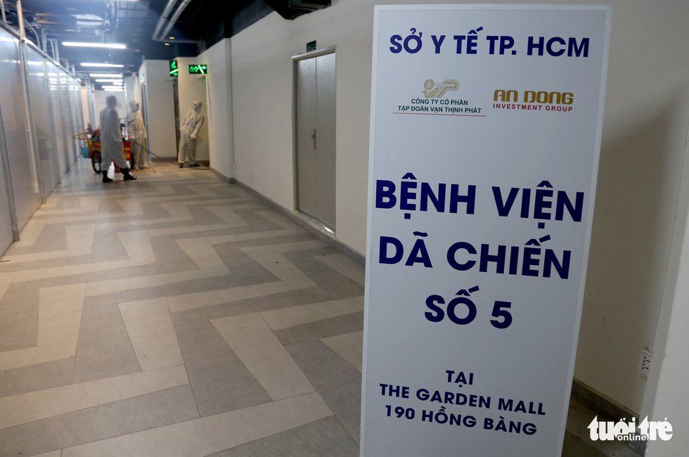 Bên trong bệnh viện dã chiến số 5 Thuận Kiều Plaza trước giờ nhận bệnh - Ảnh 1.