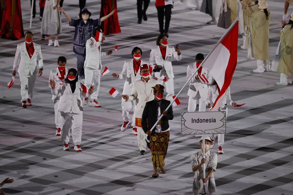 Đài lửa đã được thắp sáng, Olympic 2020 chính thức khai mạc - Ảnh 25. Đài lửa đã được thắp sáng, Olympic 2020 chính thức khai mạc - Ảnh 25.