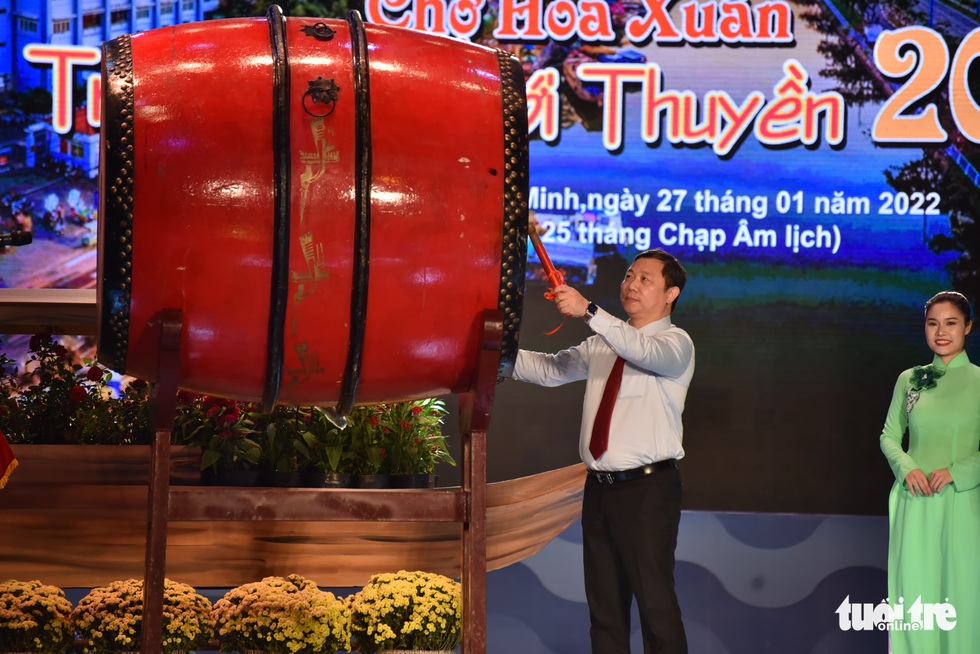 Khai mạc chợ hoa xuân Trên bến dưới thuyền - Ảnh 3. Khai mạc chợ hoa xuân Trên bến dưới thuyền - Ảnh 3.
