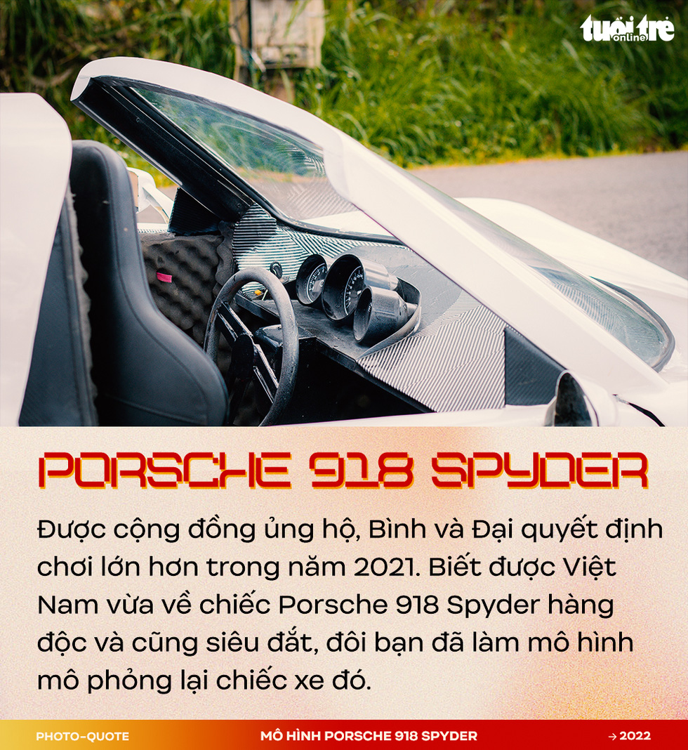 Đôi bạn 9X Tây Nguyên làm mô hình Porsche 918 Spyder gây sốt cộng đồng quốc tế - Ảnh 4.