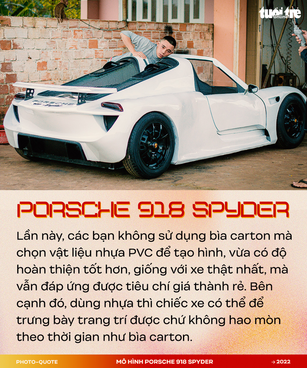 Đôi bạn 9X Tây Nguyên làm mô hình Porsche 918 Spyder gây sốt cộng đồng quốc tế - Ảnh 5.