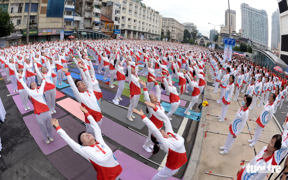 Xác nhập kỷ lục Việt Nam tại ngày hội Dưỡng sinh, Yoga TP.HCM