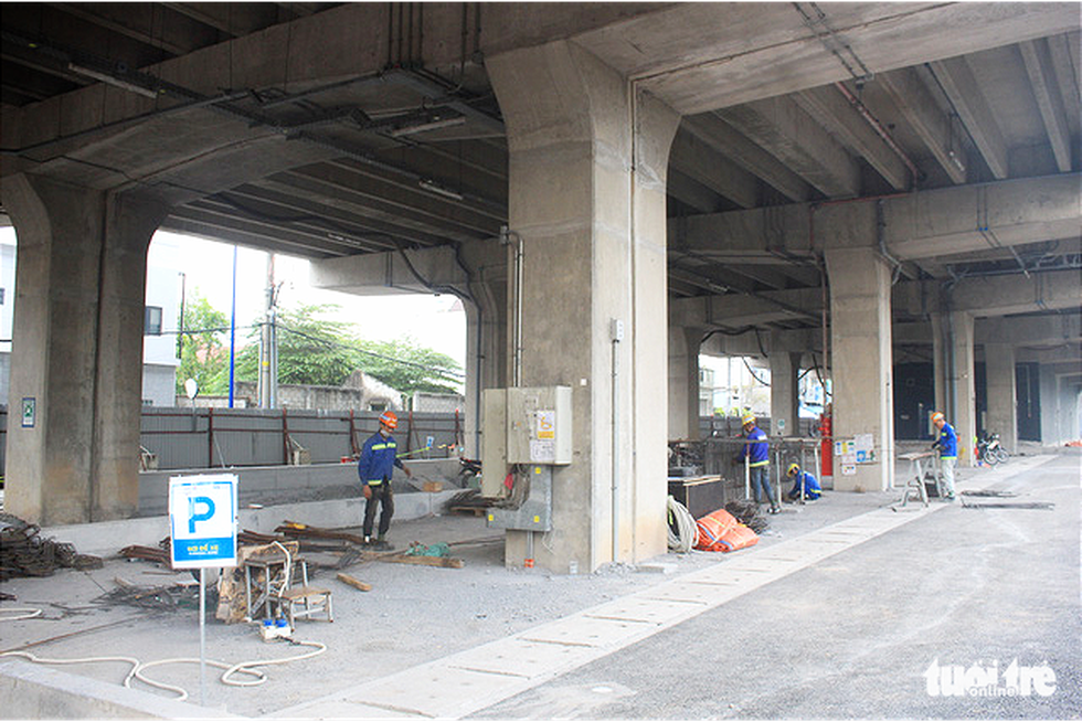 Cận cảnh nhà ga Khu công nghệ cao của tuyến metro số 1 sắp hoàn thành - Ảnh 5.