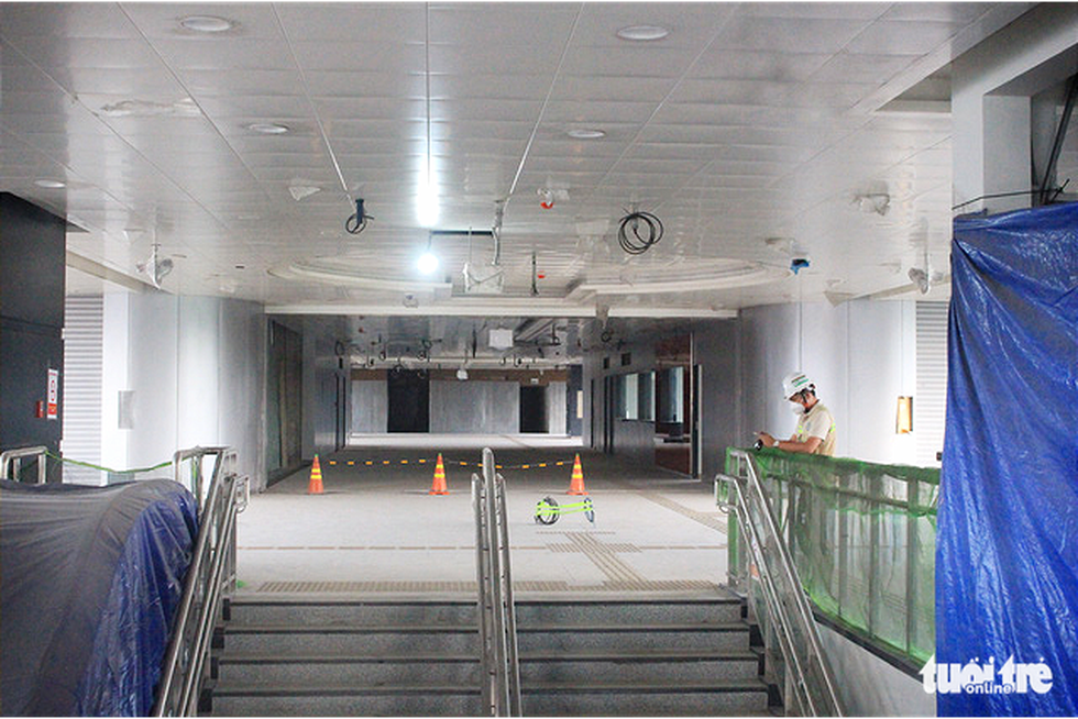 Cận cảnh nhà ga Khu công nghệ cao của tuyến metro số 1 sắp hoàn thành - Ảnh 2.