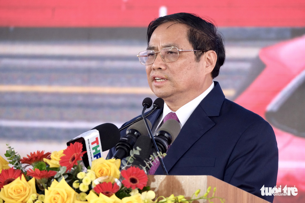 Thủ tướng Phạm Minh Chính dự lễ xuất khẩu lô xe điện VF 8 sang Mỹ - Ảnh 2.