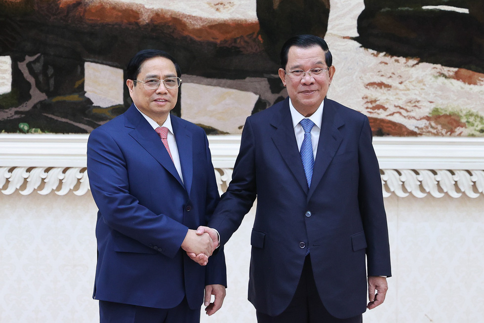 Lễ đón chính thức Thủ tướng Phạm Minh Chính sau lễ dâng hoa tưởng niệm - Ảnh 1.