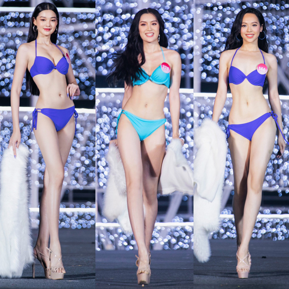 Top 35 thí sinh Hoa hậu Việt Nam khoe vẻ đẹp nóng bỏng với bikini - Ảnh 1.
