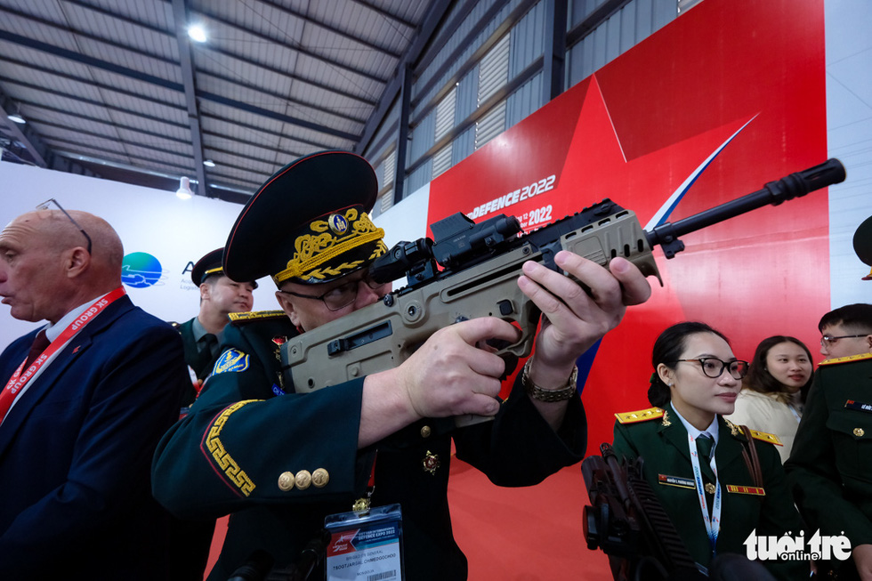 Cận cảnh vũ khí quân sự hiện đại tại Triển lãm Quốc phòng quốc tế Việt Nam 2022 - Ảnh 14.