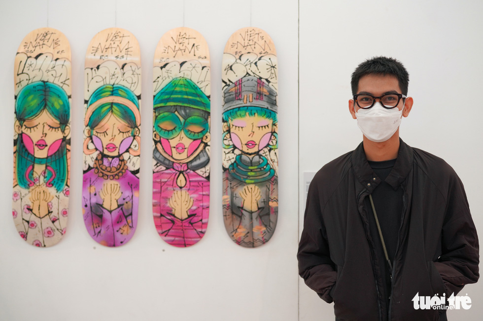 Giới trẻ hào hứng trải nghiệm trượt ván kết hợp nghệ thuật đường phố - Ảnh 5.