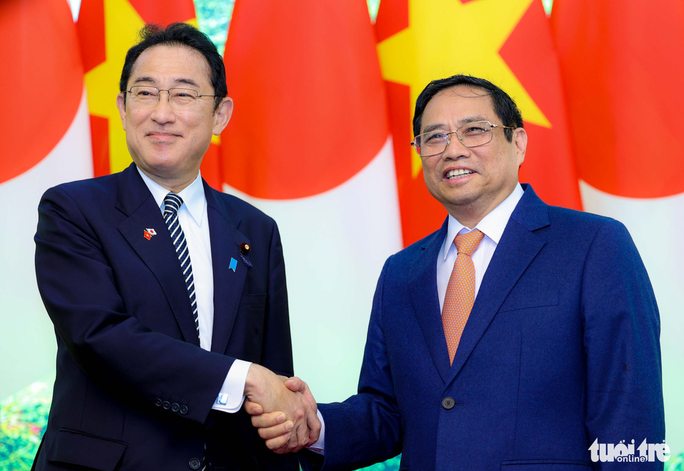 Thủ tướng Phạm Minh Chính chủ trì lễ đón Thủ tướng Nhật Bản - Ảnh 5.