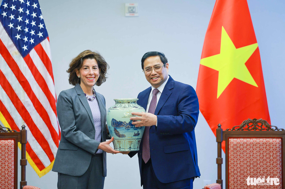 Prime Minister Pham Minh Chinh's first working day in the US - Photo 1.