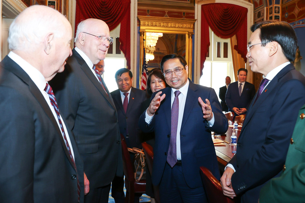 Prime Minister Pham Minh Chinh's first working day in the US - Photo 14.