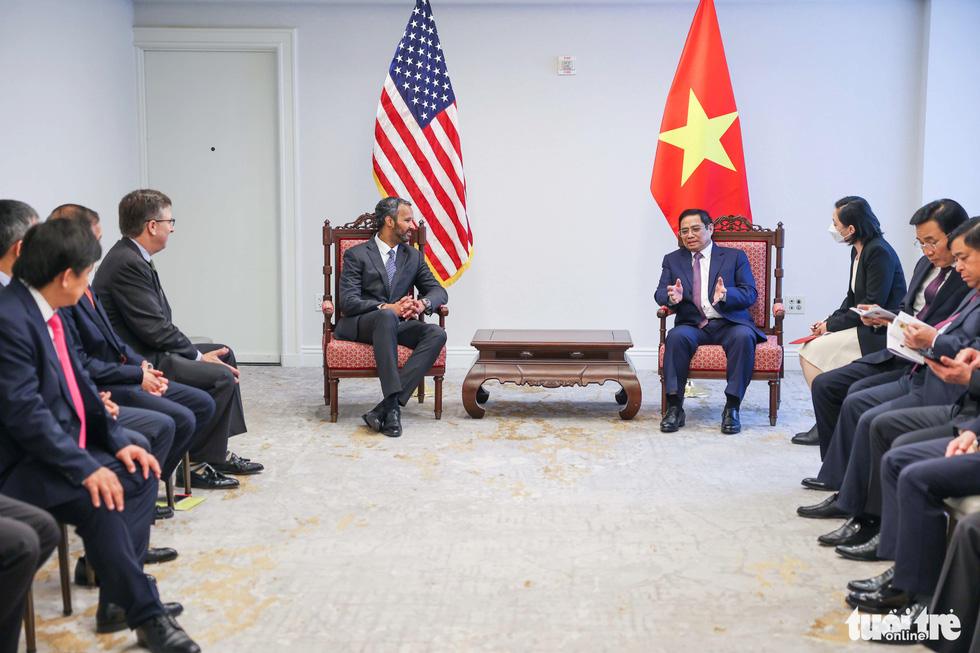 Prime Minister Pham Minh Chinh's first working day in the US - Photo 8.