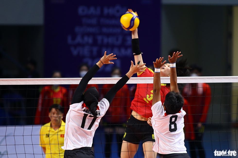 Thanh Thúy và đồng đội khởi đầu khá ổn tại SEA Games 31 - Ảnh 3. Thanh Thúy và đồng đội khởi đầu khá ổn tại SEA Games 31 - Ảnh 3.