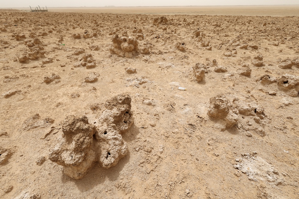 Climate change turns a 5 square kilometers lake in Iraq into a small pond - Photo 3.