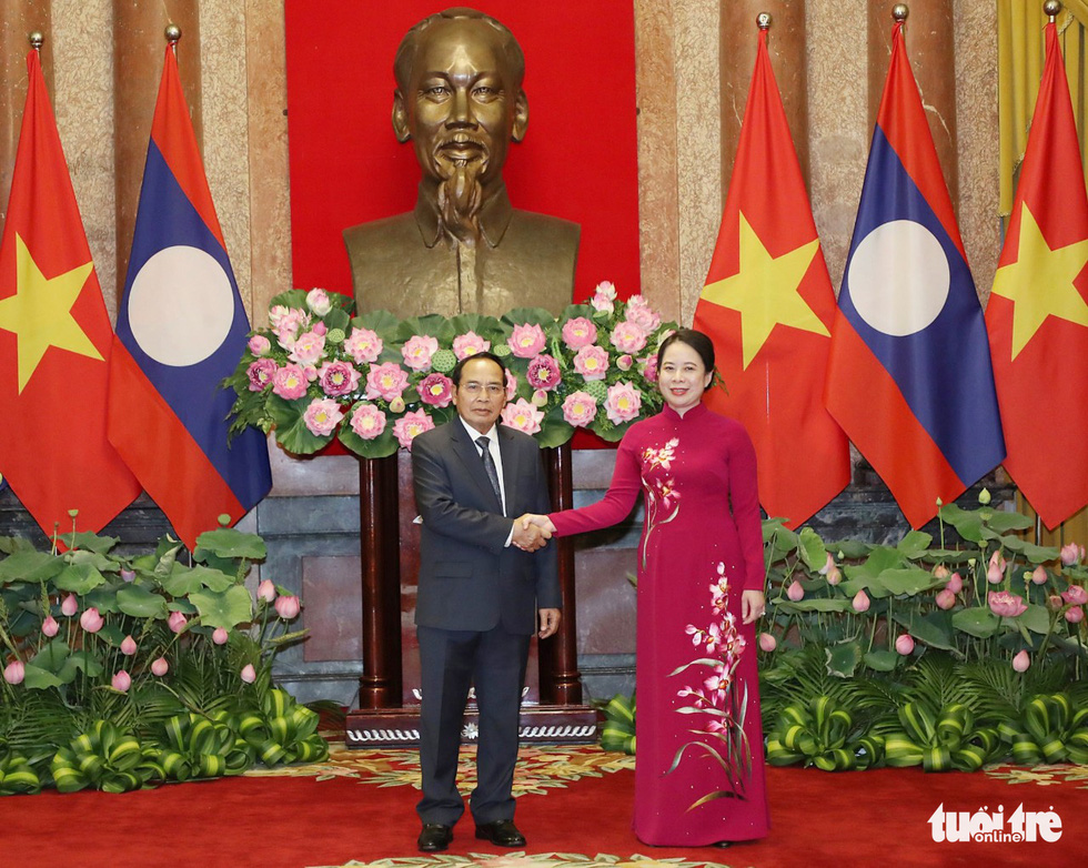 Chủ tịch nước, Phó chủ tịch nước gặp Phó chủ tịch nước Lào - Ảnh 4.