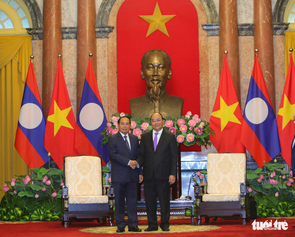Chủ tịch nước, Phó chủ tịch nước gặp Phó chủ tịch nước Lào - Ảnh 1.