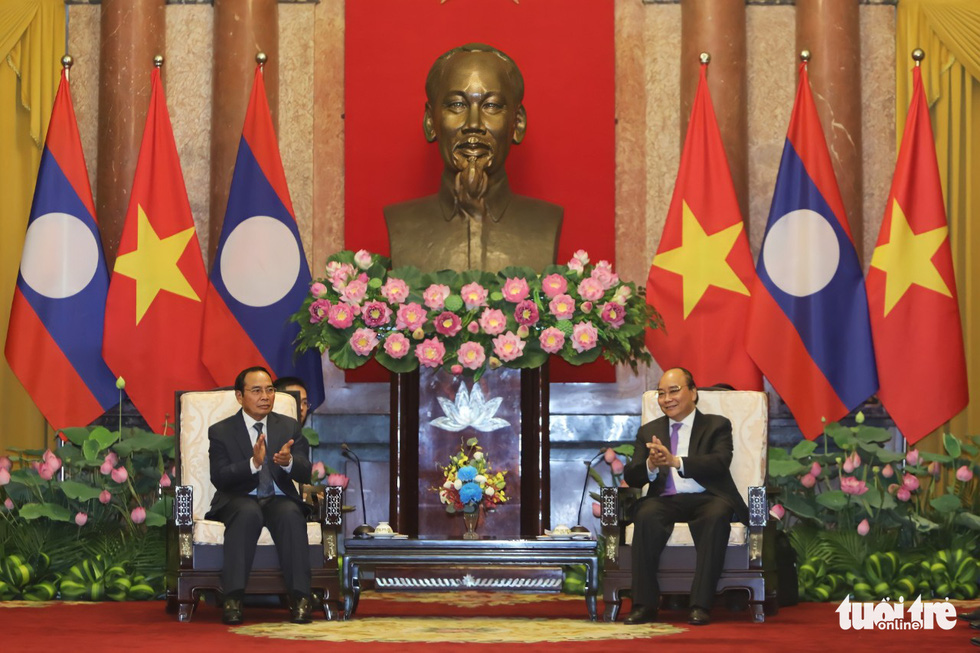 Chủ tịch nước, Phó chủ tịch nước gặp Phó chủ tịch nước Lào - Ảnh 2.