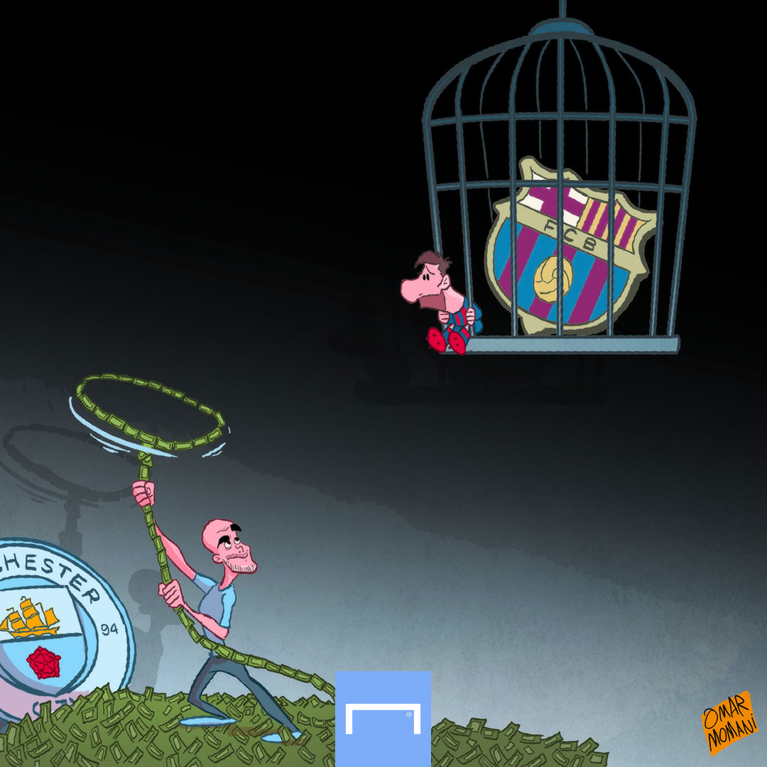 Pep Guardiola luôn khao khát được tái ngộ với Messi. Ảnh: Omar Momani.