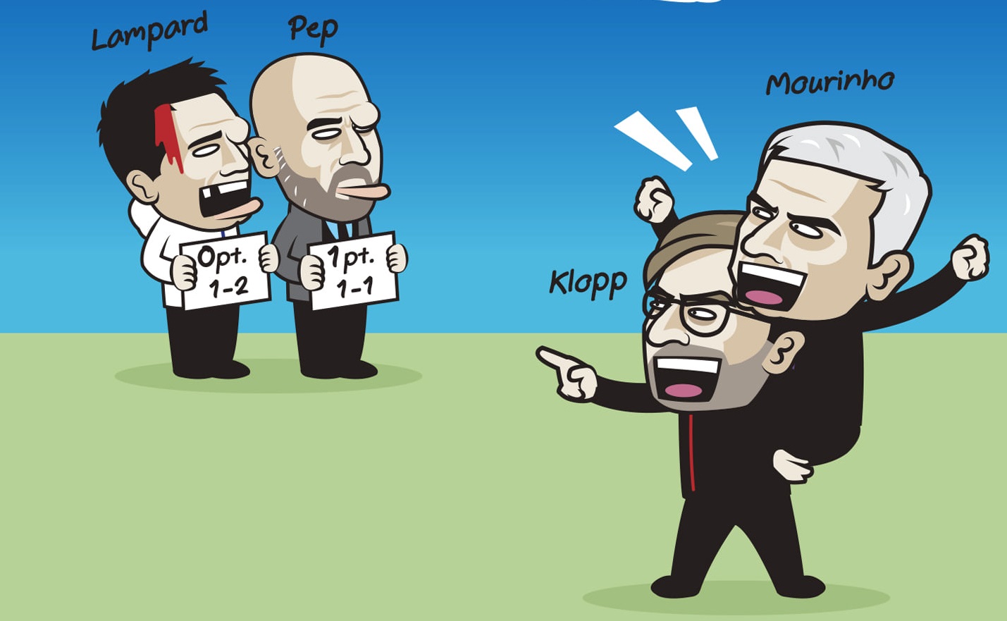 Chelsea và Man City đều có kết quả không tốt ở loạt trận sớm vòng 13 Ngoại hạng Anh. Ảnh: Just Toon It.