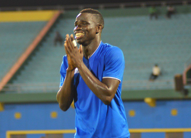 Moussa Camara trong màu áo CLB của Rwanda, Rayon Sports. Ảnh: KingFUT.